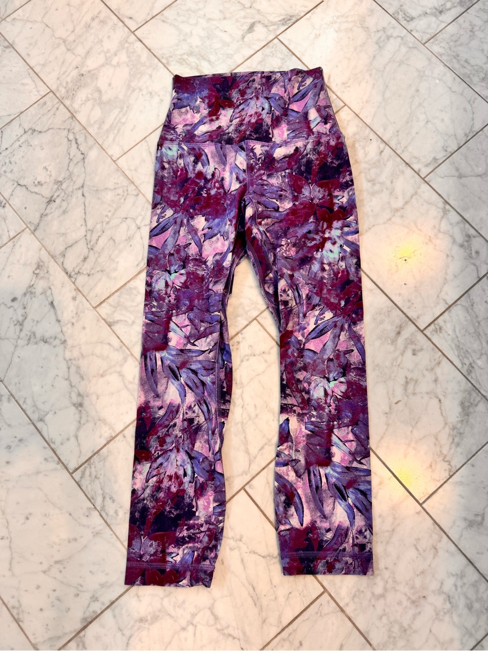 lululemon athletica Purple Multi Floral-Print Leggings